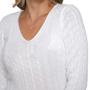 Imagem de Kit 2 Blusa Feminina Modal Tricot Traças Sueter Casual Frio