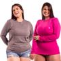 Imagem de KIT 2 Blusa Feminina Plus Size Térmica De Proteção Solar