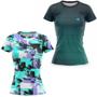 Imagem de Kit 2 Blusa para Academia Feminina Fitness Roupa Caminhada Treino Musculação Dry Fit