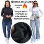 Imagem de Kit 2 blusas cacharrel feminina termicas apeluciadas slim 610.k2