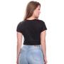 Imagem de Kit 2 Blusas Cropped Blusinha Camiseta Feminina Lisa