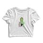 Imagem de Kit 2 Blusas Cropped Tshirt  Feminina Alien Good Bye e Mulher Alien