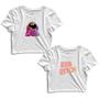 Imagem de Kit 2 Blusas Cropped Tshirt Feminina Astronauta Colorido e Bad Bitch