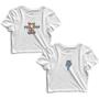 Imagem de Kit 2 Blusas Cropped Tshirt Feminina Frases e Raio Colorido