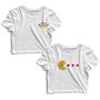 Imagem de Kit 2 Blusas Cropped Tshirt Feminina Morra e Joguinho Pizza