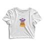 Imagem de Kit 2 Blusas Cropped Tshirt Feminina Unicórnio e Espaçonave