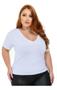 Imagem de Kit 2 Blusas Femininas Moda Plus Size Camiseta Manga Curta