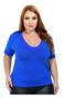 Imagem de Kit 2 Blusas Femininas Moda Plus Size Camiseta Manga Curta