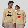 Imagem de Kit 2 Blusas Frio Moletom Careca Sem Capuz Casal Namorados Mrs