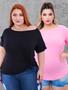 Imagem de Kit 2 Blusas Ombro A Ombro Plus Size Ciganinha