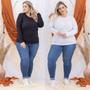 Imagem de Kit 2 blusas térmicas apeluciadas feminina plus size 503.k2