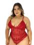 Imagem de Kit 2 Body De Renda Plus Size  Extra Grande Com Forro Confortável