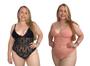 Imagem de Kit 2 Body De Renda Plus Size  Extra Grande Com Forro Confortável