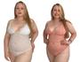 Imagem de Kit 2 Body De Renda Plus Size  Extra Grande Com Forro Confortável