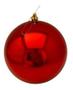Imagem de Kit 2 Bolas De Natal Vermelho Brilhante Tradicional 12cm