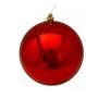 Imagem de Kit 2 Bolas De Natal Vermelho Brilhante Tradicional 12cm