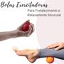 Imagem de Kit 2 Bolas Massagem Bolas Exercitadoras Cravo e Lisa, Esfera Fisioterapica Grip Ball Fisioball, Bolinha Fisioterapia Maos Pés Pernas Corpo