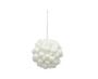 Imagem de Kit 2 Bolas Natal Decorada Luxo Branco 10cm