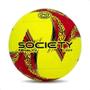 Imagem de Kit 2 Bolas Society Penalty Lider Amarelo e Vermelho + Bomba de Ar