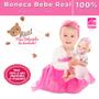 Imagem de Kit 2 Boneca Bebezinho Real Newborn - 34cm Menina Roma