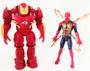 Imagem de Kit 2  bonecos articulados com luz - hulkbuster + homem aranha com garras