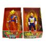 Imagem de Kit 2 Bonecos Dragon Ball Z Goku Super Saiyajin E Vegeta Ssj