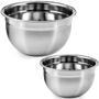 Imagem de Kit 2 Bowl Tigela Mixing 2 peças em Aço Inox De 22cm e 26cm