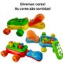 Imagem de Kit 2 brinquedos didáticos educativos para bebê - hipopótamo e relógio com peças de encaixar