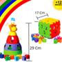Imagem de Kit 2 Brinquedos Educativo Para 1 Ano Didático Encaixe Bebe Infantil
