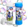 Imagem de Kit 2 Brinquedos Infantil Tubo Bolha Sabão Futebol Azul