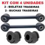 Imagem de Kit 2 bucha borracha + 2 bieleta barra estabilizadora traseira troller t4 g1 2000 a 2014 (21mm)