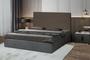Imagem de Kit 2 Cabeceiras Helena 193Cm Para Cama Box King Suede Cappuccino