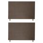 Imagem de Kit 2 Cabeceiras Helena 193Cm Para Cama Box King Suede Cappuccino