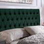 Imagem de Kit 2 Cabeceiras Painel Imperatriz 120Cm Para Cama Box Suede Verde Militar