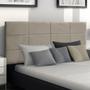 Imagem de Kit 2 Cabeceiras Painel Raissa 193Cm Cama Box King Suede Bege