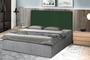 Imagem de Kit 2 Cabeceiras Raissa 138Cm Para Cama Box Casal Suede Verde Militar