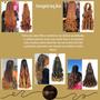 Imagem de Kit 2 Cabelo P/ Trança Com Cachos Na Ponta Jumbo Boho Curl