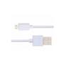 Imagem de Kit 2 Cabos Micro-Usb V8 Branco Kingo 1M 2.1A P/ Galaxy A10S