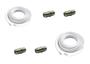 Imagem de Kit 2 Cabos Rg6 Com 10Mts Montado C/4 Emendas F -