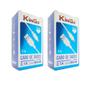 Imagem de Kit 2 Cabos USB V8 Branco Kingo 1m 2.1A p/ Galaxy J4 Plus