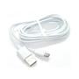 Imagem de Kit 2 Cabos Usb V8 Kingo Branco 2M 2.1A Para Galaxy A01 Core
