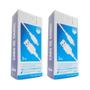 Imagem de Kit 2 Cabos Usb V8 Kingo Branco 2M 2.1A Para Galaxy A01 Core