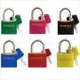 Imagem de Kit 2 Cadeados Pado 30mm Color Latão Resistente Mala Mochila