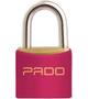 Imagem de Kit 2 Cadeados Pado 30mm Color Latão Resistente Mala Mochila
