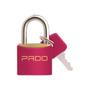 Imagem de Kit 2 Cadeados Pado 30mm Color Latão Resistente Mala Mochila