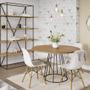 Imagem de KIT 2 Cadeira Decorativa para Sala e Cozinha Garabit Branco G04 - Gran Belo