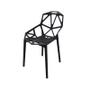 Imagem de Kit 2 Cadeira Design Chair One Penélope Assento Plástico Preto