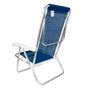 Imagem de Kit 2 Cadeira Praia Alumínio Reforçada Reclinável 8 Posições