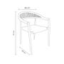 Imagem de Kit 2 Cadeiras Área Externa de Alumínio Carmy com Corda Naútica Preto/Grafite G56 - Gran Belo