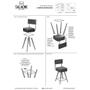 Imagem de Kit 2 Cadeiras Barcelona 73cm material sintético - Salaone